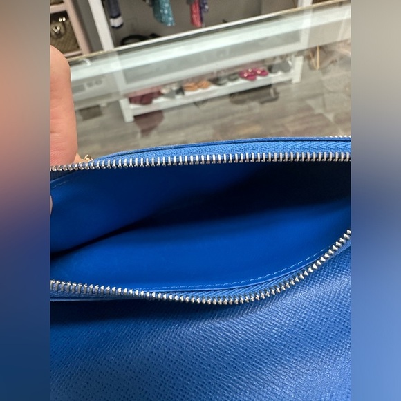 LOUIS VUITTON Damier Graphite Blue Vasco Zippy Wallet - Picture 9 of 9